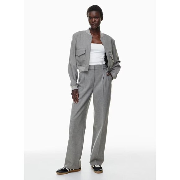 Aritzia The Effortless Set - Bomber Jacket high-rise Cargo Wide-leg Pants - Picture 1 of 16